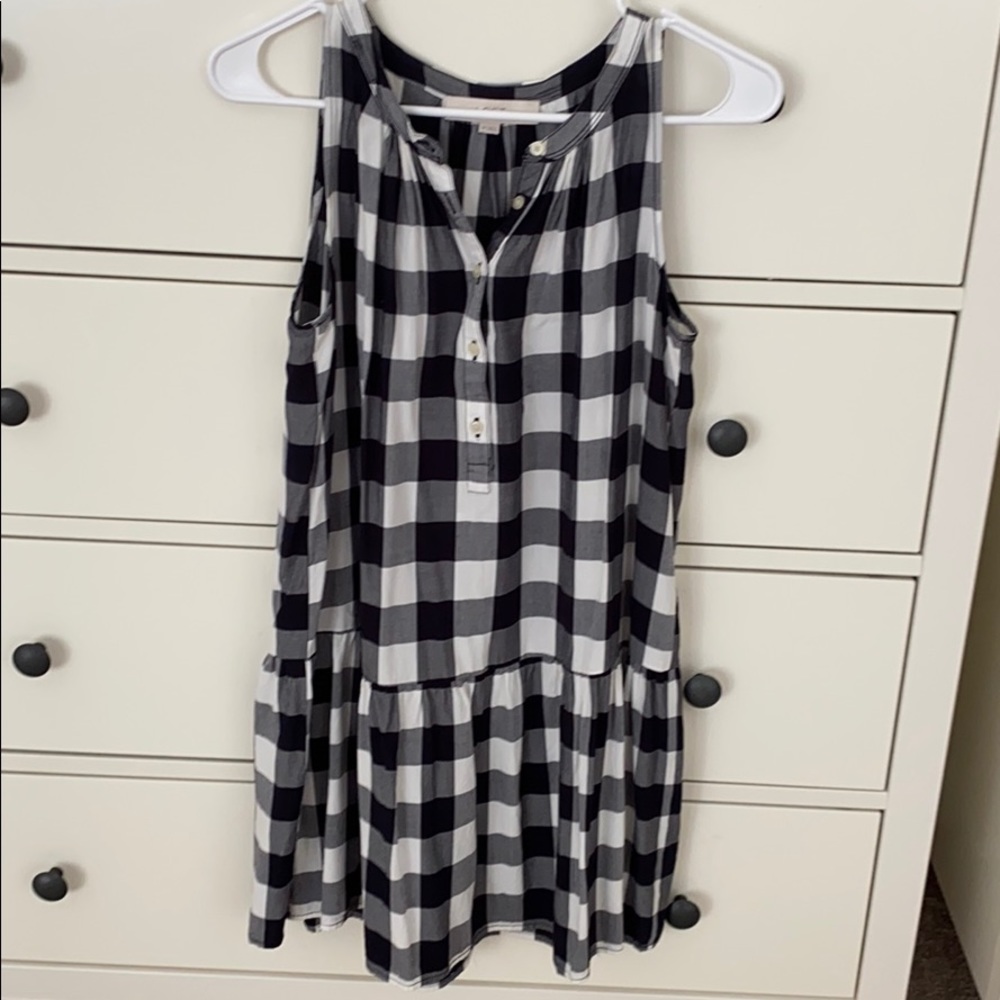 Buffalo check tunic or mini dress Loft